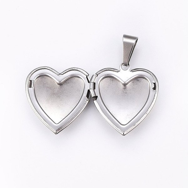 PandaHall 304 Stainless Steel Locket Pendants, Heart, Stainless Steel Color, 25x22.5x6mm, Hole: 9x5mm, Inner Size: 16x13mm 304 Stainless...
PandaHall 304 Stainless Steel Locket Pendants, Heart, Stainless Steel Color, 25x22.5x6mm, Hole: 9x5mm, Inner Size: 16x13mm 304 Stainless...