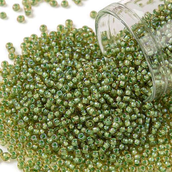 PandaHall TOHO Round Seed Beads, Japanese Seed Beads, (946) Light Green Lined Topaz, 11/0, 2.2mm, Hole: 0.8mm, about 1110pcs/10g Glass Green
PandaHall TOHO Round Seed Beads, Japanese Seed Beads, (946) Light Green Lined Topaz, 11/0, 2.2mm, Hole: 0.8mm, about 1110pcs/10g Glass Green