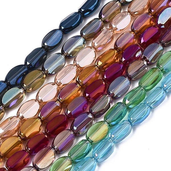 PandaHall Electroplate Glass Beads Strands, AB Color Plated, Oval, Mixed Color, 6.5x4x3mm, Hole: 0.8mm, about 80pcs/strand, 20.08 inch(51cm)..., Multicolor
PandaHall Electroplate Glass Beads Strands, AB Color Plated, Oval, Mixed Color, 6.5x4x3mm, Hole: 0.8mm, about 80pcs/strand, 20.08 inch(51cm)..., Multicolor