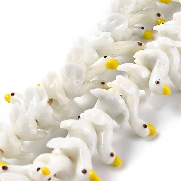 PandaHall Handmade Lampwork Beads, Bumpy, Duck, White, 22~25x17~20x16~19mm, Hole: 2mm, about 40pcs/strand, 12.99 inch(33cm) Lampwork Duck...
PandaHall Handmade Lampwork Beads, Bumpy, Duck, White, 22~25x17~20x16~19mm, Hole: 2mm, about 40pcs/strand, 12.99 inch(33cm) Lampwork Duck...