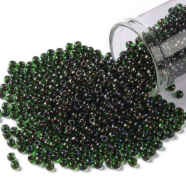 PandaHall TOHO Round Seed Beads, Japanese Seed Beads, (247) Inside Color AB Jonquil/Dk Plum Lined, 8/0, 3mm, Hole: 1mm, about 1110pcs/50g...
PandaHall TOHO Round Seed Beads, Japanese Seed Beads, (247) Inside Color AB Jonquil/Dk Plum Lined, 8/0, 3mm, Hole: 1mm, about 1110pcs/50g...
