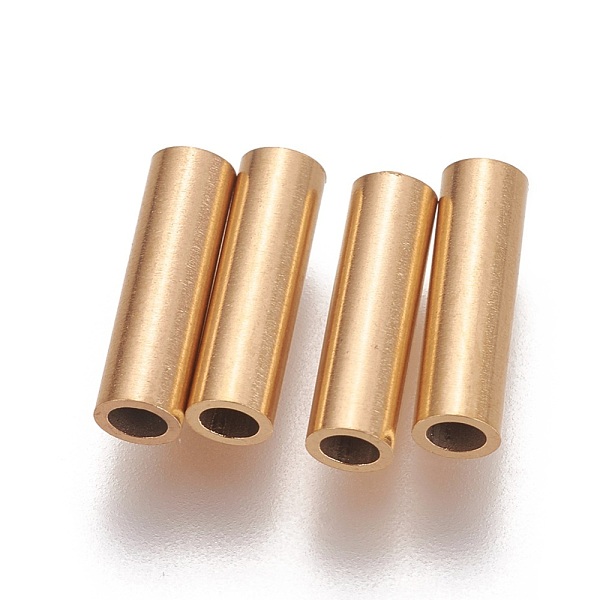 PandaHall Ion Plating(IP) 304 Stainless Steel Tube Beads, Golden, 10x3mm, Hole: 2mm 304 Stainless Steel Tube
PandaHall Ion Plating(IP) 304 Stainless Steel Tube Beads, Golden, 10x3mm, Hole: 2mm 304 Stainless Steel Tube