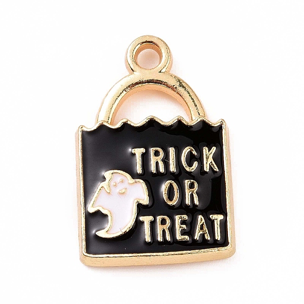 PandaHall Halloween Alloy Enamel Pendants, Lock with Ghost & Word Trick or Treat Charm, Golden, 24x15.5x3mm, Hole: 2mm Alloy+Enamel Lock..., Black
PandaHall Halloween Alloy Enamel Pendants, Lock with Ghost & Word Trick or Treat Charm, Golden, 24x15.5x3mm, Hole: 2mm Alloy+Enamel Lock..., Black