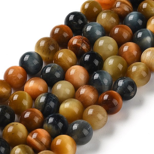PandaHall Natural Tiger Eye Beads Strands, Round, 8~8.5mm, Hole: 1.2mm, about 48pcs/strand, 15.04''(38.2cm) Tiger Eye Round
PandaHall Natural Tiger Eye Beads Strands, Round, 8~8.5mm, Hole: 1.2mm, about 48pcs/strand, 15.04''(38.2cm) Tiger Eye Round