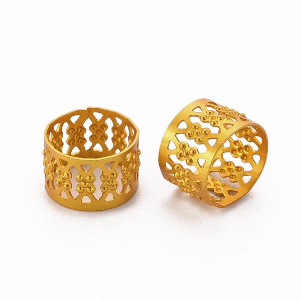 PandaHall Aluminum Dreadlocks Beads Hair Decoration, Hair Coil Cuffs, Column, Gold, 12x8mm, Hole: 11mm Aluminum Gold
PandaHall Aluminum Dreadlocks Beads Hair Decoration, Hair Coil Cuffs, Column, Gold, 12x8mm, Hole: 11mm Aluminum Gold