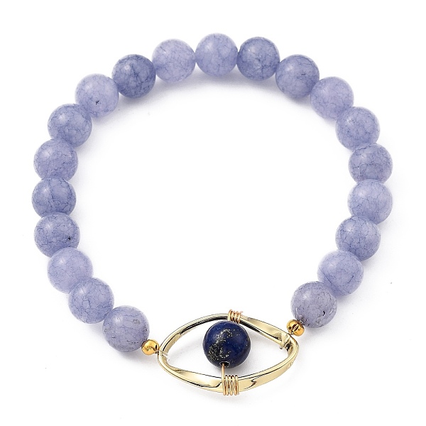 PandaHall Natural Quartz(Dyed) & Lapis Lazuli(Dyed) Stretch Beaded Bracelets, with Golden Plated Alloy Linking Rings, Evil Eye, Inner...
PandaHall Natural Quartz(Dyed) & Lapis Lazuli(Dyed) Stretch Beaded Bracelets, with Golden Plated Alloy Linking Rings, Evil Eye, Inner...