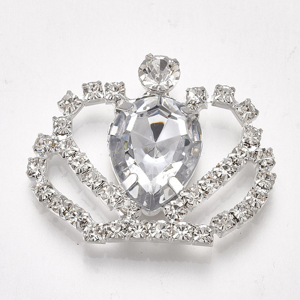 PandaHall Brass Cabochons, with Acrylic Rhinestone and Glass Rhinestone, Crown, Silver, Clear, 28~29x35~38x6mm Acrylic Rhinestone Crown...
PandaHall Brass Cabochons, with Acrylic Rhinestone and Glass Rhinestone, Crown, Silver, Clear, 28~29x35~38x6mm Acrylic Rhinestone Crown...