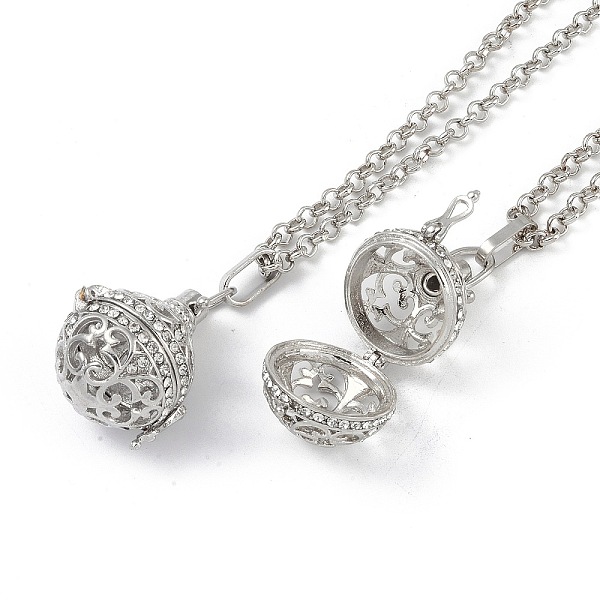 PandaHall Brass with Rhinestone Pendant Necklaces, Iron Rolo Chains, Round, Platinum, 32.09 inch(815mm) long, pendant: 29x24mm, 17mm inner..., Clear
PandaHall Brass with Rhinestone Pendant Necklaces, Iron Rolo Chains, Round, Platinum, 32.09 inch(815mm) long, pendant: 29x24mm, 17mm inner..., Clear