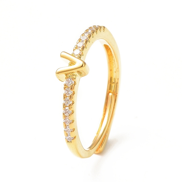 PandaHall Clear Cubic Zirconia Initial Letter Adjustable Ring, Golden Brass Jewelry for Women, Letter.V, Inner Diameter: 18mm Brass+Cubic...
PandaHall Clear Cubic Zirconia Initial Letter Adjustable Ring, Golden Brass Jewelry for Women, Letter.V, Inner Diameter: 18mm Brass+Cubic...