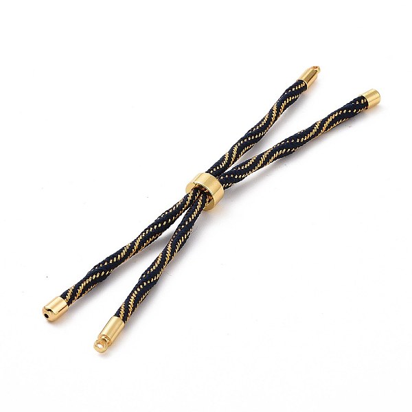 PandaHall Nylon Cord Silder Bracelets, for Connector Charm Bracelet Making, with Rack Plating Golden Brass Findings, Long-Lasting Plated...
PandaHall Nylon Cord Silder Bracelets, for Connector Charm Bracelet Making, with Rack Plating Golden Brass Findings, Long-Lasting Plated...