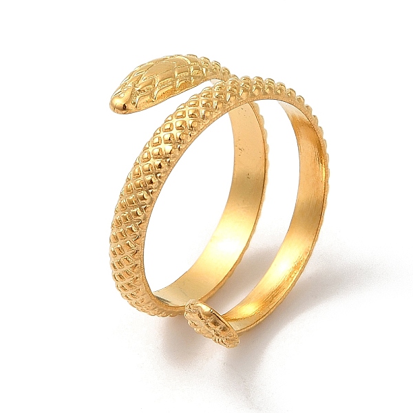 PandaHall 304 Stainless Steel Cuff Rings for Women, Snake, Golden, US Size 8 1/4(18.3mm) 304 Stainless Steel Snake
PandaHall 304 Stainless Steel Cuff Rings for Women, Snake, Golden, US Size 8 1/4(18.3mm) 304 Stainless Steel Snake
