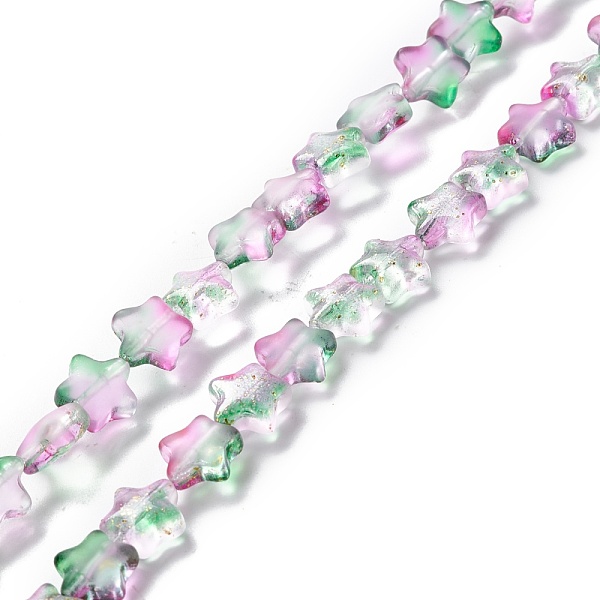 PandaHall Transparent Glass Beads Strand, with Glitter Powder, Star, Medium Sea Green, 7.5~8x8.3x4mm, Hole: 0.7~1mm, about 50pcs/strand...
PandaHall Transparent Glass Beads Strand, with Glitter Powder, Star, Medium Sea Green, 7.5~8x8.3x4mm, Hole: 0.7~1mm, about 50pcs/strand...