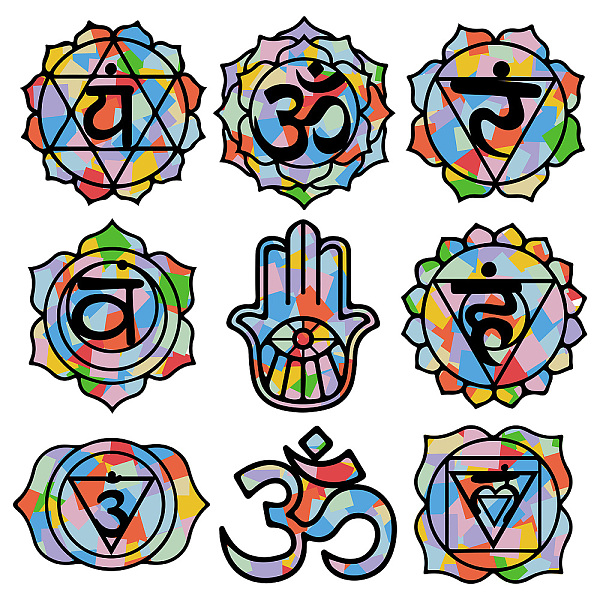 PandaHall GORGECRAFT 9 Styles Om Paper Suncatcher Kit with 100Pcs 10 Colors Craft Paper Stained Paper Glass Window Decal Glass Effect Tissue..., Multicolor
PandaHall GORGECRAFT 9 Styles Om Paper Suncatcher Kit with 100Pcs 10 Colors Craft Paper Stained Paper Glass Window Decal Glass Effect Tissue..., Multicolor