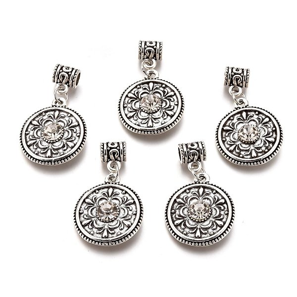 PandaHall Alloy Rhinestone European Dangle Charms, Lead Free & Cadmium Free, Flat Round, Crystal, 39mm, Large Hole Pendants: 27x23x5.5mm..., Clear
PandaHall Alloy Rhinestone European Dangle Charms, Lead Free & Cadmium Free, Flat Round, Crystal, 39mm, Large Hole Pendants: 27x23x5.5mm..., Clear