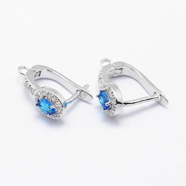 PandaHall Long-Lasting Plated Brass Micro Pave Cubic Zirconia Hoop Earring Findings with Latch Back Closure, with Glass, Oval, Real Platinum..., Blue
PandaHall Long-Lasting Plated Brass Micro Pave Cubic Zirconia Hoop Earring Findings with Latch Back Closure, with Glass, Oval, Real Platinum..., Blue
