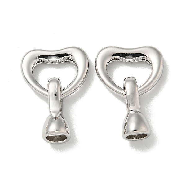 PandaHall Brass Fold Over Clasps, Heart, Platinum, 19mm, Heart: 11x13x2mm, Clasp: 12x6x5, hole: 3mm. Brass Heart
PandaHall Brass Fold Over Clasps, Heart, Platinum, 19mm, Heart: 11x13x2mm, Clasp: 12x6x5, hole: 3mm. Brass Heart