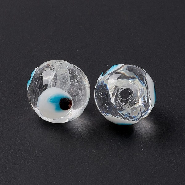 PandaHall Handmade Evil Eye Lampwork Beads, Round, Clear, 12~12.5mm, Hole: 1.6mm Lampwork Round Clear
PandaHall Handmade Evil Eye Lampwork Beads, Round, Clear, 12~12.5mm, Hole: 1.6mm Lampwork Round Clear