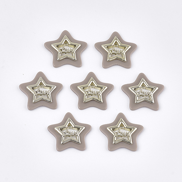 PandaHall Opaque Acrylic Pendants, with Alloy Findings, Star with Word Love, Light Gold, Camel, 29x30x4mm, Hole: 2mm Alloy+Acrylic Star..., Brown
PandaHall Opaque Acrylic Pendants, with Alloy Findings, Star with Word Love, Light Gold, Camel, 29x30x4mm, Hole: 2mm Alloy+Acrylic Star..., Brown
