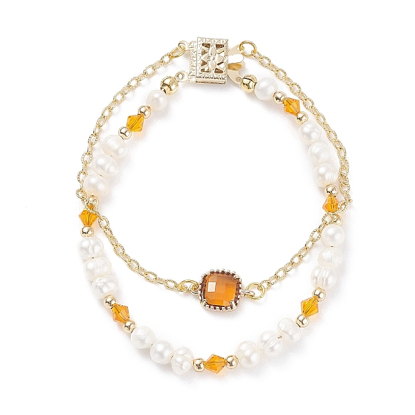 PandaHall Natural Pearl & Glass Beaded Multi-strand Bracelet with Brass Cable Chains for Women, Golden, Goldenrod, 7-1/2 inch(19cm) Pearl..., Gold
PandaHall Natural Pearl & Glass Beaded Multi-strand Bracelet with Brass Cable Chains for Women, Golden, Goldenrod, 7-1/2 inch(19cm) Pearl..., Gold