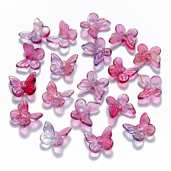 PandaHall Two Tone Transparent Spray Painted Glass Charms, with Glitter Powder, Butterfly, Dark Orchid, 9.5x11x3mm, Hole: 0.8mm Glass..., Purple
PandaHall Two Tone Transparent Spray Painted Glass Charms, with Glitter Powder, Butterfly, Dark Orchid, 9.5x11x3mm, Hole: 0.8mm Glass..., Purple