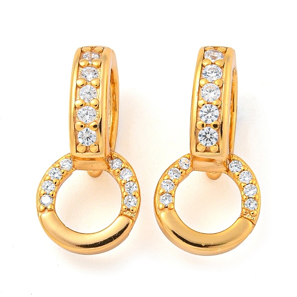 PandaHall 925 Sterling Silver Micro Pave Clear Cubic Zirconia Twister Clasps, Rings, Real 18K Gold Plated, 16.5mm Sterling Silver Ring
PandaHall 925 Sterling Silver Micro Pave Clear Cubic Zirconia Twister Clasps, Rings, Real 18K Gold Plated, 16.5mm Sterling Silver Ring
