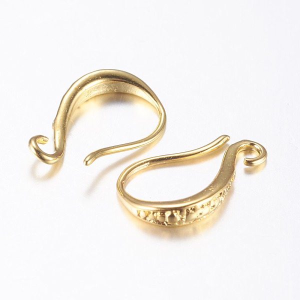 PandaHall Brass Earring Hooks, Ear Wire, with Horizontal Loop, Long-Lasting Plated, Real 18K Gold Plated, 15x9x2mm, Hole: 1mm, 20 Gauge, Pin...
PandaHall Brass Earring Hooks, Ear Wire, with Horizontal Loop, Long-Lasting Plated, Real 18K Gold Plated, 15x9x2mm, Hole: 1mm, 20 Gauge, Pin...