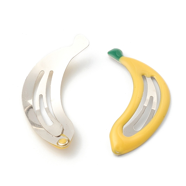 PandaHall Baking Painted Iron Snap Hair Clips, for Children's Day, Banana, Yellow, 39x11x1.3mm Iron Yellow
PandaHall Baking Painted Iron Snap Hair Clips, for Children's Day, Banana, Yellow, 39x11x1.3mm Iron Yellow