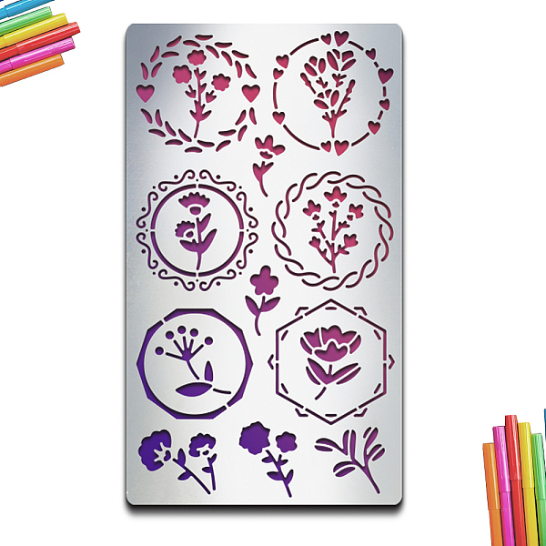 PandaHall MAYJOYDIY Flower Vine Metal Stencils Metal Journal Stencils Vintage Floral Vine Templates 4×7inch Wood Carving Album Card Wood...
PandaHall MAYJOYDIY Flower Vine Metal Stencils Metal Journal Stencils Vintage Floral Vine Templates 4×7inch Wood Carving Album Card Wood...