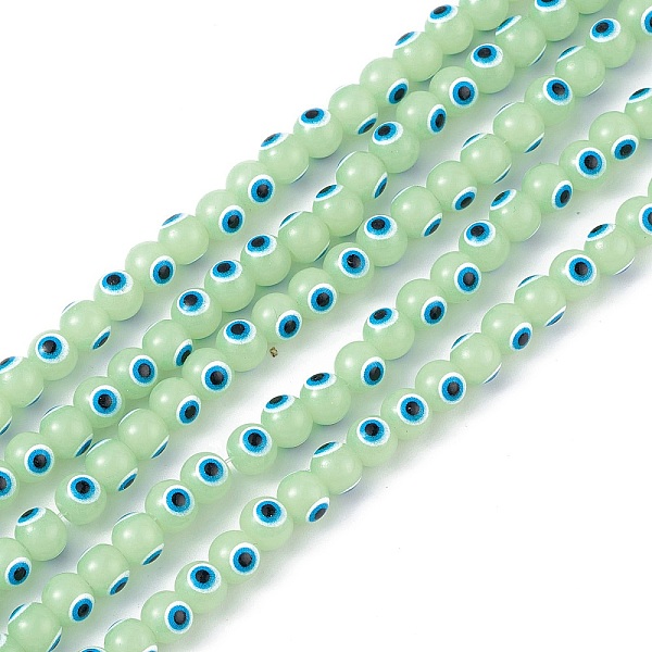 PandaHall Baking Painted Glass Beads, Round with Evil Eye, Light Green, 6x5mm, Hole: 1.2mm, about 63~68pcs/strand, 13.70~15.04(34.8~38.2cm)...
PandaHall Baking Painted Glass Beads, Round with Evil Eye, Light Green, 6x5mm, Hole: 1.2mm, about 63~68pcs/strand, 13.70~15.04(34.8~38.2cm)...