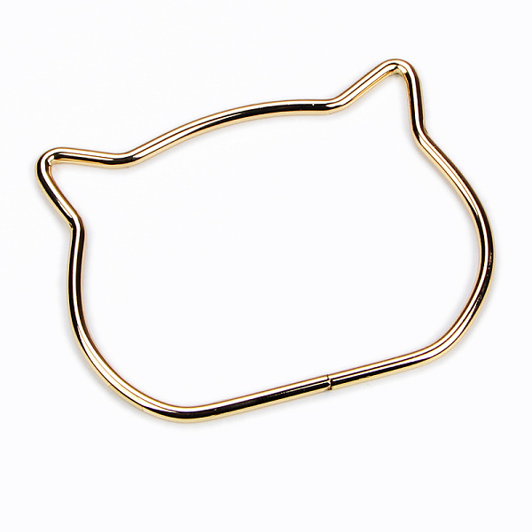 PandaHall Alloy Bag Handles, Cat Head, Bag Replacement Accessories, Golden, 7.3x10.5x0.5cm Alloy
PandaHall Alloy Bag Handles, Cat Head, Bag Replacement Accessories, Golden, 7.3x10.5x0.5cm Alloy