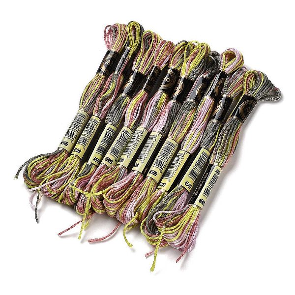PandaHall 10 Skeins 6-Ply Polyester Embroidery Floss, Cross Stitch Threads, Segment Dyed, Green Yellow, 0.5mm, about 8.75 Yards(8m)/skein...
PandaHall 10 Skeins 6-Ply Polyester Embroidery Floss, Cross Stitch Threads, Segment Dyed, Green Yellow, 0.5mm, about 8.75 Yards(8m)/skein...