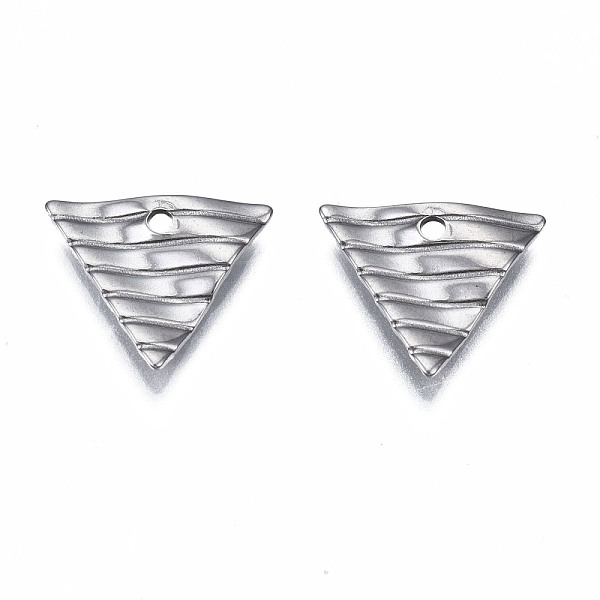 PandaHall 304 Stainless Steel Charms, Twist Triangle, Stainless Steel Color, 12x13.5x1.5mm, Hole: 1.4mm 304 Stainless Steel Triangle
PandaHall 304 Stainless Steel Charms, Twist Triangle, Stainless Steel Color, 12x13.5x1.5mm, Hole: 1.4mm 304 Stainless Steel Triangle