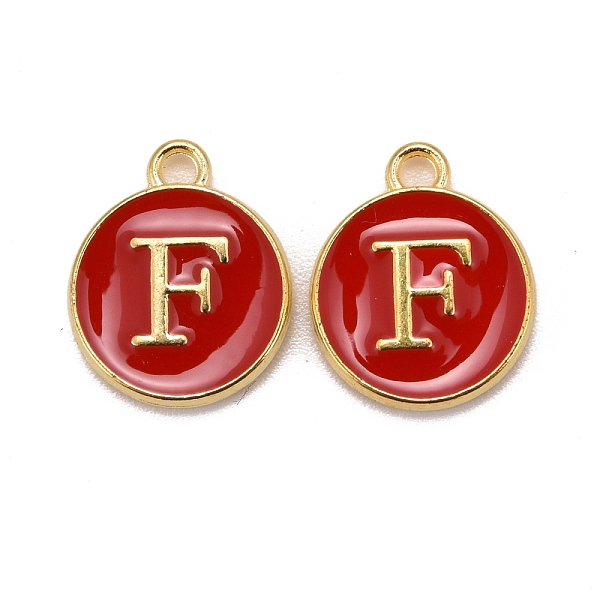 PandaHall Golden Plated Alloy Enamel Charms, Cadmium Free & Lead Free, Enamelled Sequins, Flat Round, Red, Letter.F, 14x12x2mm, Hole: 1.5mm...
PandaHall Golden Plated Alloy Enamel Charms, Cadmium Free & Lead Free, Enamelled Sequins, Flat Round, Red, Letter.F, 14x12x2mm, Hole: 1.5mm...