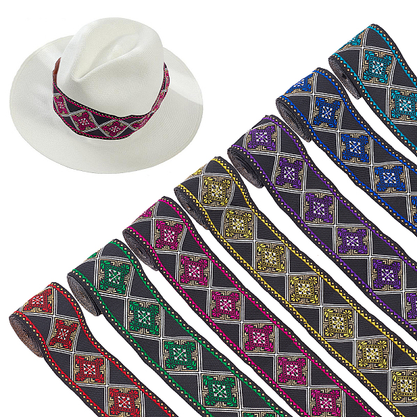 PandaHall FINGERINSPIRE 13.4 Yards 7 Colors Jacquard Ribbon Trim Vintage Jacquard Ribbon with Rhombus Pattern Polyester Emobridered Woven..., Multicolor
PandaHall FINGERINSPIRE 13.4 Yards 7 Colors Jacquard Ribbon Trim Vintage Jacquard Ribbon with Rhombus Pattern Polyester Emobridered Woven..., Multicolor