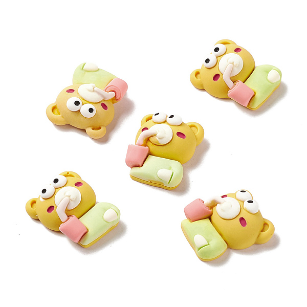 PandaHall Opaque Resin Cabochons, Bear with Drink, Gold, 22x18x10mm Resin Bear Gold
PandaHall Opaque Resin Cabochons, Bear with Drink, Gold, 22x18x10mm Resin Bear Gold