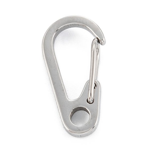 PandaHall 304 Stainless Steel Push Gate Snap Keychain Clasp Findings, Stainless Steel Color, 20x10x5mm, Hole: 3.7mm 304 Stainless Steel...
PandaHall 304 Stainless Steel Push Gate Snap Keychain Clasp Findings, Stainless Steel Color, 20x10x5mm, Hole: 3.7mm 304 Stainless Steel...
