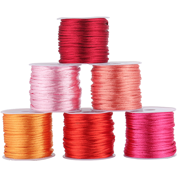 PandaHall SUNNYCLUE 6 Rolls 6 Colors Nylon Rattail Satin Cord, Beading String, for Chinese Knotting, Jewelry Making, Mixed Color, 2mm, about..., Multicolor
PandaHall SUNNYCLUE 6 Rolls 6 Colors Nylon Rattail Satin Cord, Beading String, for Chinese Knotting, Jewelry Making, Mixed Color, 2mm, about..., Multicolor