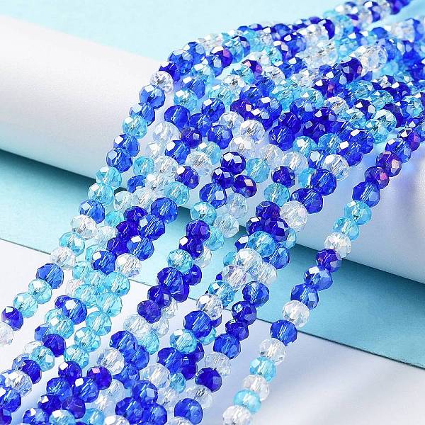 PandaHall Glass Beads Strands, Faceted, Rondelle, Blue, 4x3mm, Hole: 0.4mm, about 123~127pcs/strand, 15.75~16.5 inch(40~42cm) Glass Rondelle...
PandaHall Glass Beads Strands, Faceted, Rondelle, Blue, 4x3mm, Hole: 0.4mm, about 123~127pcs/strand, 15.75~16.5 inch(40~42cm) Glass Rondelle...