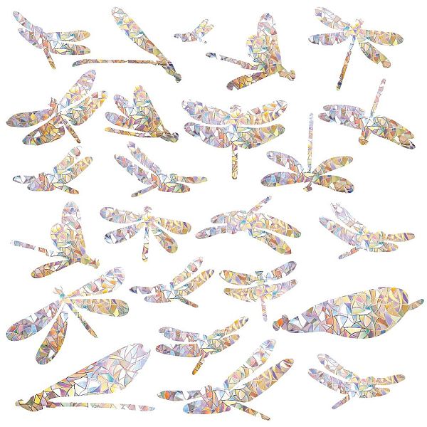 PandaHall GORGECRAFT 24PCS Dragonfly Window Clings Anti Collision Rainbow Window Glass Alert Prism Decals for Birds Strike Non Adhesive...
PandaHall GORGECRAFT 24PCS Dragonfly Window Clings Anti Collision Rainbow Window Glass Alert Prism Decals for Birds Strike Non Adhesive...