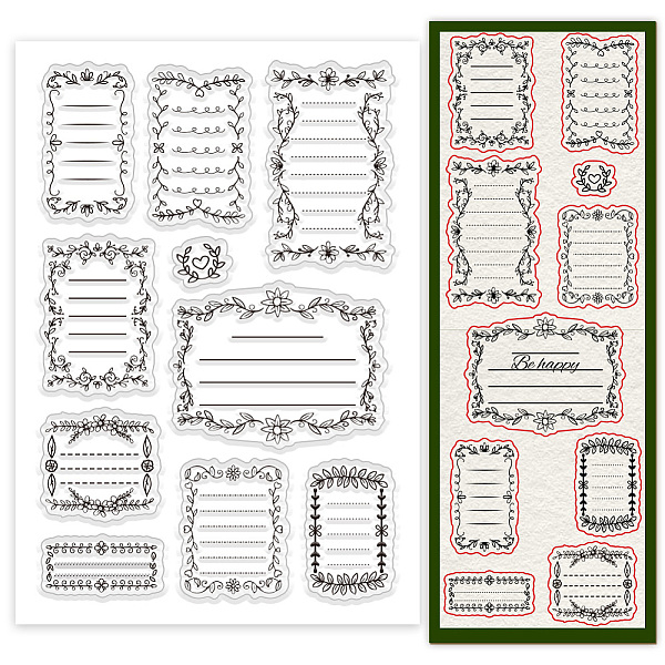 PandaHall PH Flower Leaf Border Transparent Stamps, PVC Plastic Clear Rubber Stamps Vintage Border Stamps Greeting Card Stamps Seal Stamps...
PandaHall PH Flower Leaf Border Transparent Stamps, PVC Plastic Clear Rubber Stamps Vintage Border Stamps Greeting Card Stamps Seal Stamps...