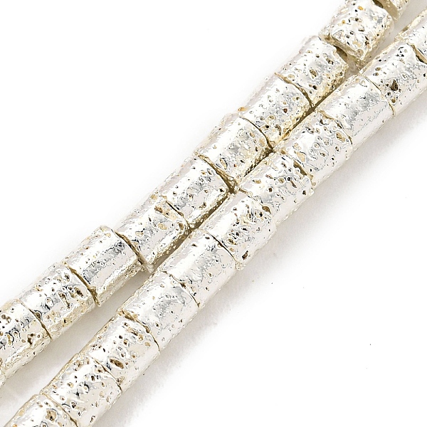 PandaHall Electroplated Natural Lava Rock Beads Strands, Cloumn, Silver Plated, 4x4mm, Hole: 1.2mm, about 99pcs/strand, 15.91''(40.4cm) Lava...
PandaHall Electroplated Natural Lava Rock Beads Strands, Cloumn, Silver Plated, 4x4mm, Hole: 1.2mm, about 99pcs/strand, 15.91''(40.4cm) Lava...