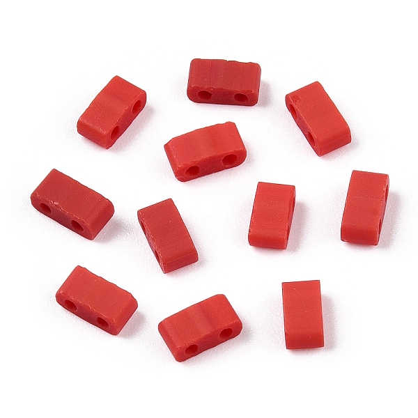 PandaHall 2-Hole Opaque Glass Seed Beads, Rectangle, Crimson, 4.5~5.5x2x2~2.5mm, Hole: 0.5~0.8mm Glass Rectangle Pink
PandaHall 2-Hole Opaque Glass Seed Beads, Rectangle, Crimson, 4.5~5.5x2x2~2.5mm, Hole: 0.5~0.8mm Glass Rectangle Pink