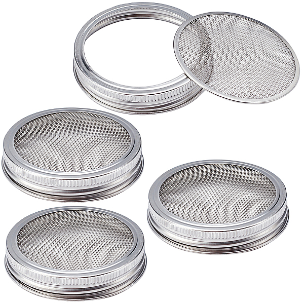 PandaHall GORGECRAFT 4 Sets Sprouting Jar Lids 304 Stainless Steel Mesh Lid Growing Alfalfa Sprout Seeds Salad Strainer Lids Kit for Wide...
PandaHall GORGECRAFT 4 Sets Sprouting Jar Lids 304 Stainless Steel Mesh Lid Growing Alfalfa Sprout Seeds Salad Strainer Lids Kit for Wide...