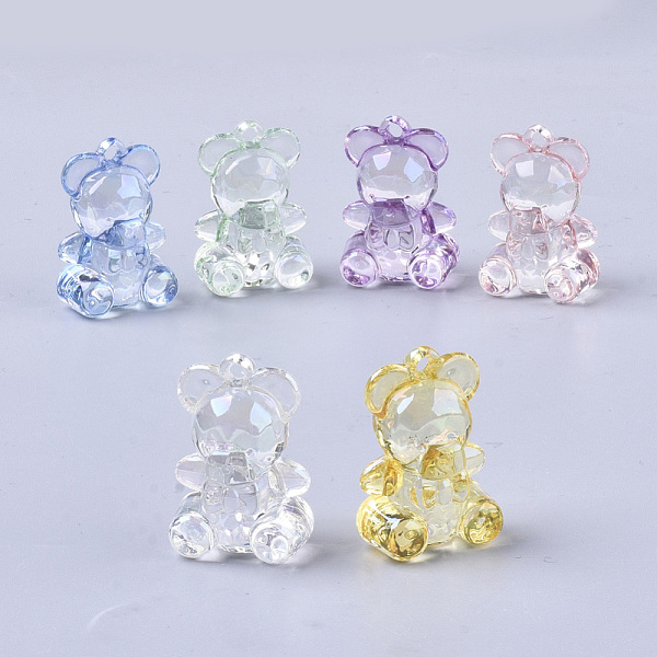 PandaHall Transparent Acrylic Pendants, AB Color Plated, Bear, Mixed Color, 29x19.5x17.5mm, Hole: 2mm Acrylic Bear Multicolor
PandaHall Transparent Acrylic Pendants, AB Color Plated, Bear, Mixed Color, 29x19.5x17.5mm, Hole: 2mm Acrylic Bear Multicolor
