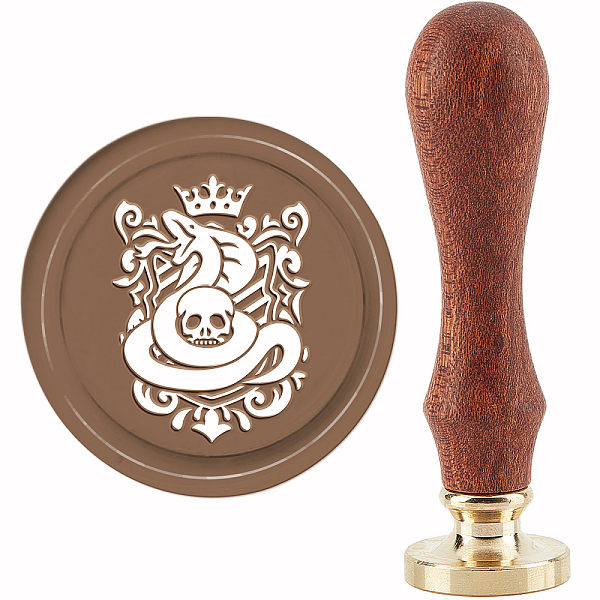 PandaHall CRASPIRE Wax Seal Stamp Snake and Skull Sealing Wax Stamps Baroque 30mm/1.18inch Removable Brass Head Sealing Stamp with Wooden...
PandaHall CRASPIRE Wax Seal Stamp Snake and Skull Sealing Wax Stamps Baroque 30mm/1.18inch Removable Brass Head Sealing Stamp with Wooden...