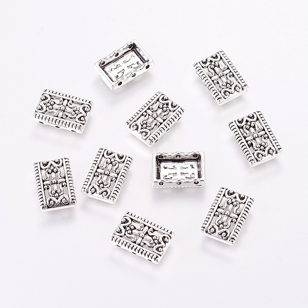 PandaHall Tibetan Style Multi-Strand Links, Lead Free and Cadmium Free, Rectangle, Antique Silver, about 17mm long, 12mm wide, 3mm thick...
PandaHall Tibetan Style Multi-Strand Links, Lead Free and Cadmium Free, Rectangle, Antique Silver, about 17mm long, 12mm wide, 3mm thick...