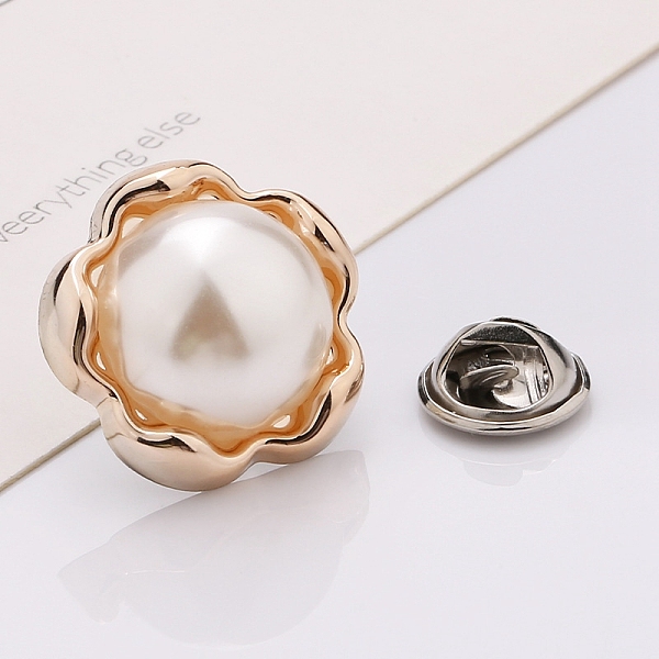 PandaHall Plastic Brooch, Alloy Pin, with Plastic Bead, for Garment Accessories, Flower, White, 25mm Plastic Flower White
PandaHall Plastic Brooch, Alloy Pin, with Plastic Bead, for Garment Accessories, Flower, White, 25mm Plastic Flower White