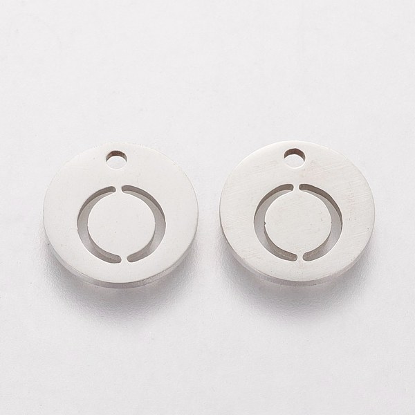 PandaHall 201 Stainless Steel Charms, Flat Round with Letter, Stainless Steel Color, Letter.O, 12x1mm, Hole: 1.5mm 201 Stainless Steel...
PandaHall 201 Stainless Steel Charms, Flat Round with Letter, Stainless Steel Color, Letter.O, 12x1mm, Hole: 1.5mm 201 Stainless Steel...