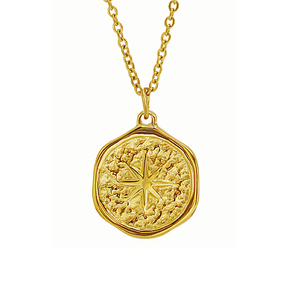 PandaHall Star Stainless Steel Pendant Necklace with Cable Chains, Real 18K Gold Plated, 17.72 inch(45cm) Stainless Steel Star
PandaHall Star Stainless Steel Pendant Necklace with Cable Chains, Real 18K Gold Plated, 17.72 inch(45cm) Stainless Steel Star