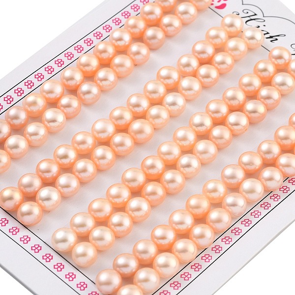 PandaHall Grade 6A Natural Cultured Freshwater Pearl Beads, Half Drilled, Half Round Beads, Pink, 6~6.5x4mm, Hole: 1mm Pearl Half Round Pink
PandaHall Grade 6A Natural Cultured Freshwater Pearl Beads, Half Drilled, Half Round Beads, Pink, 6~6.5x4mm, Hole: 1mm Pearl Half Round Pink